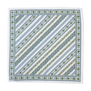 Seville Stripe Napkin in Green