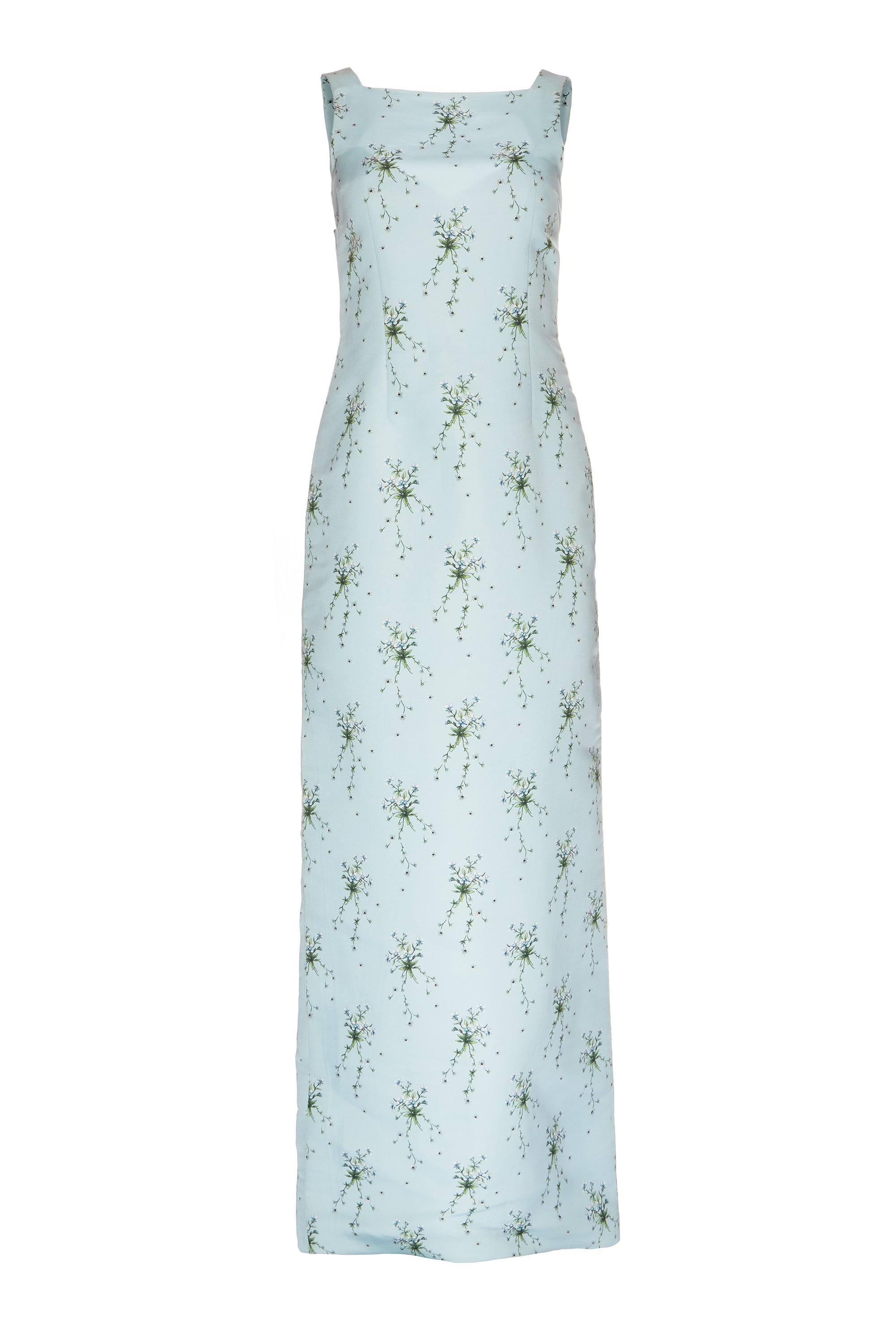 Ayak Dress in Blue Wildflower