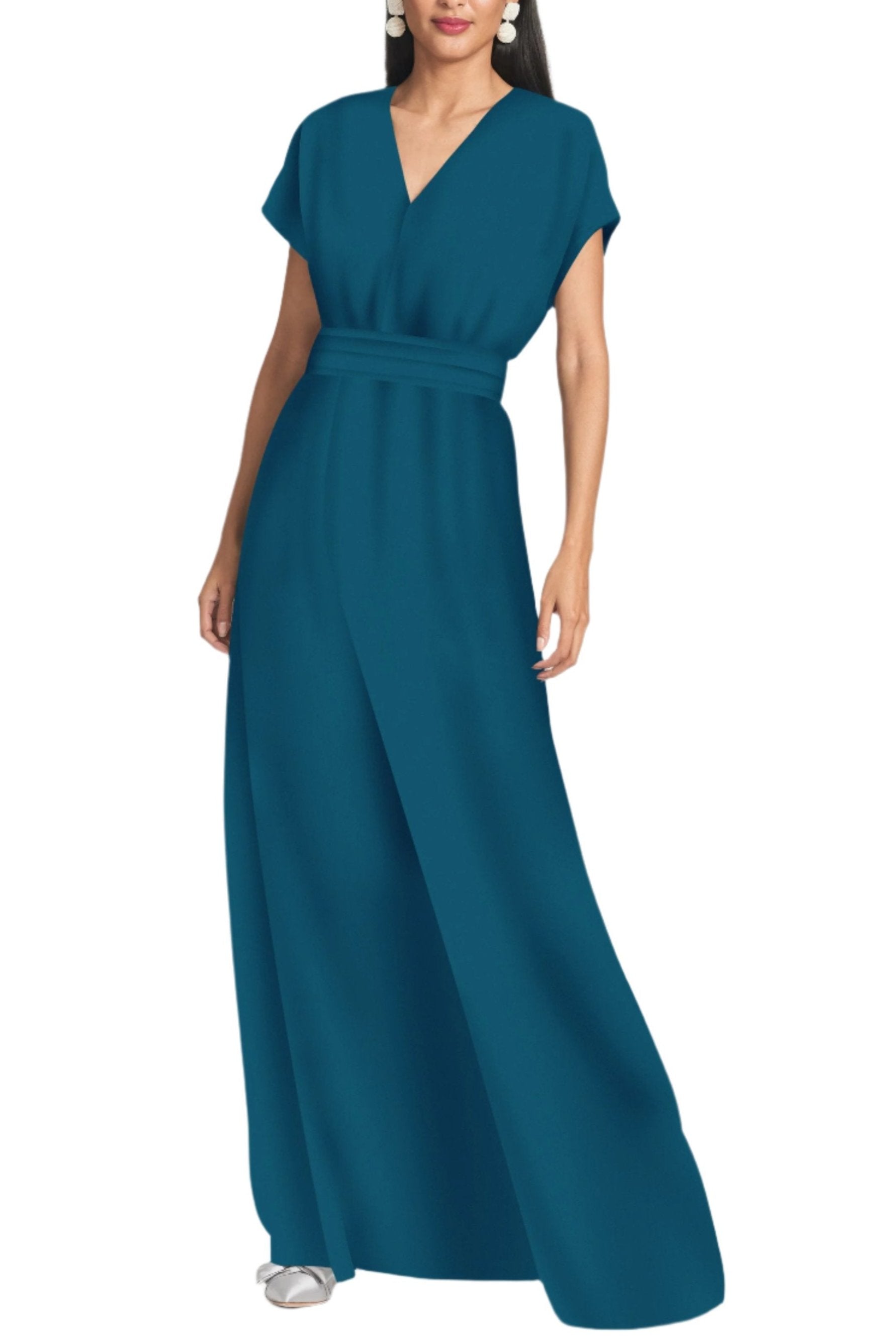 Leah Gown in Bottle Green