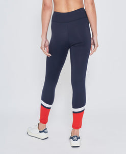 L'Etoile Sport Performance Legging in Navy & Red