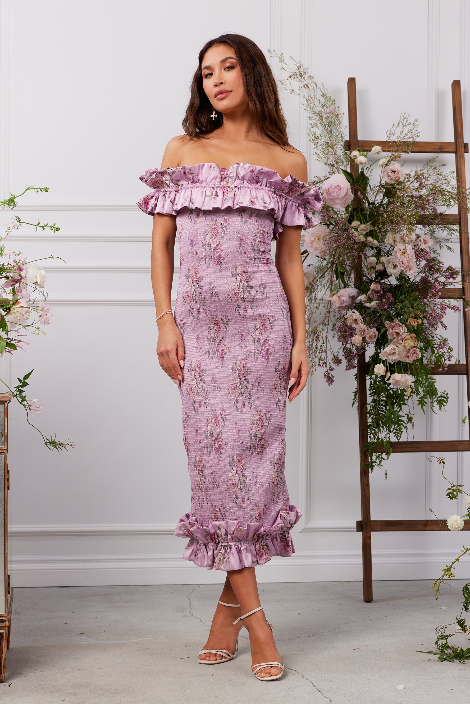 The Lilac Dress in Lilac Tapestry Rose