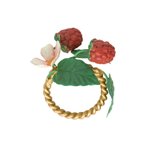 Meadow Walk Floral Napkin Ring Assorted, Set of 4 in Multi