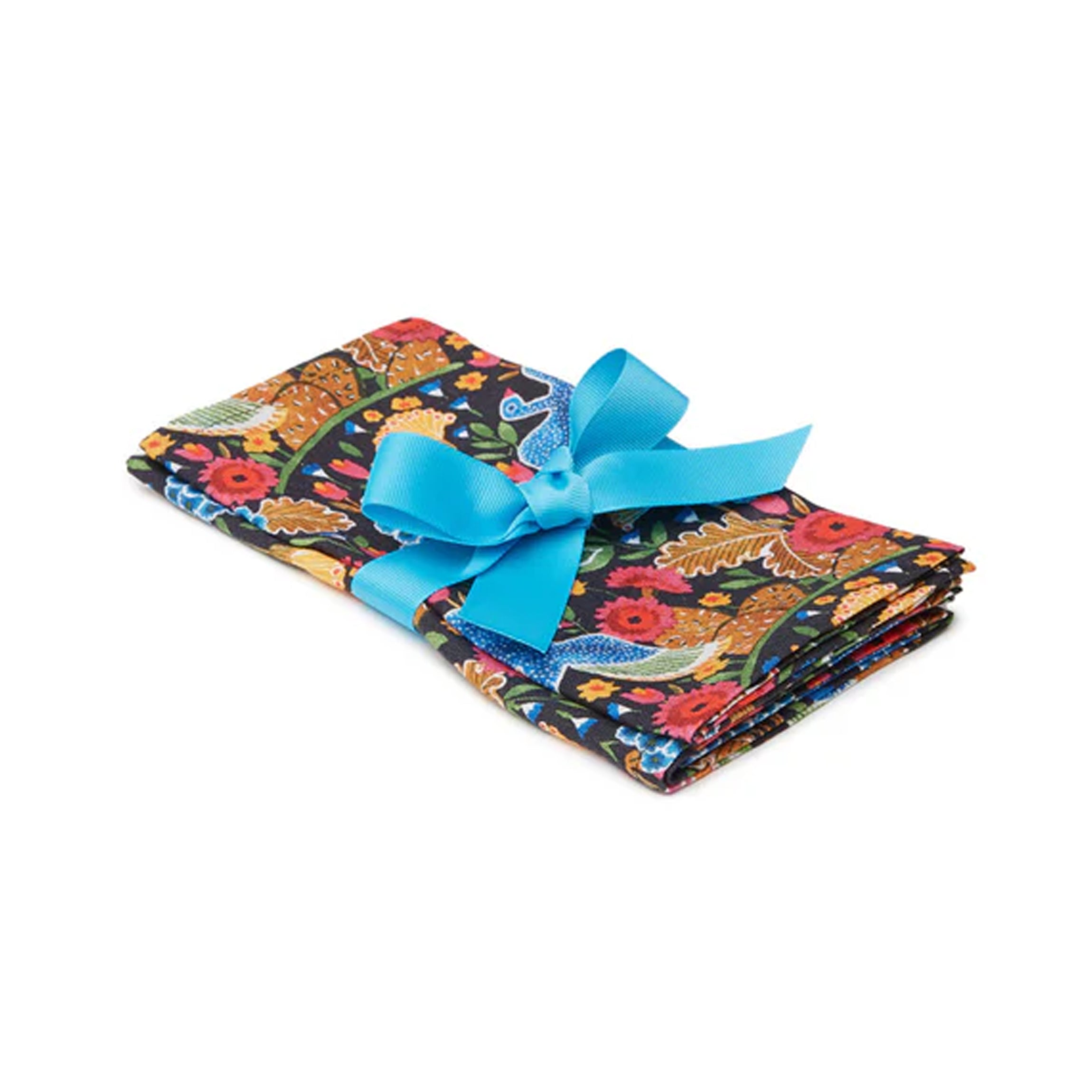 Large Napkins in Colombo Piccolo Nero Multicolor, Set of 2