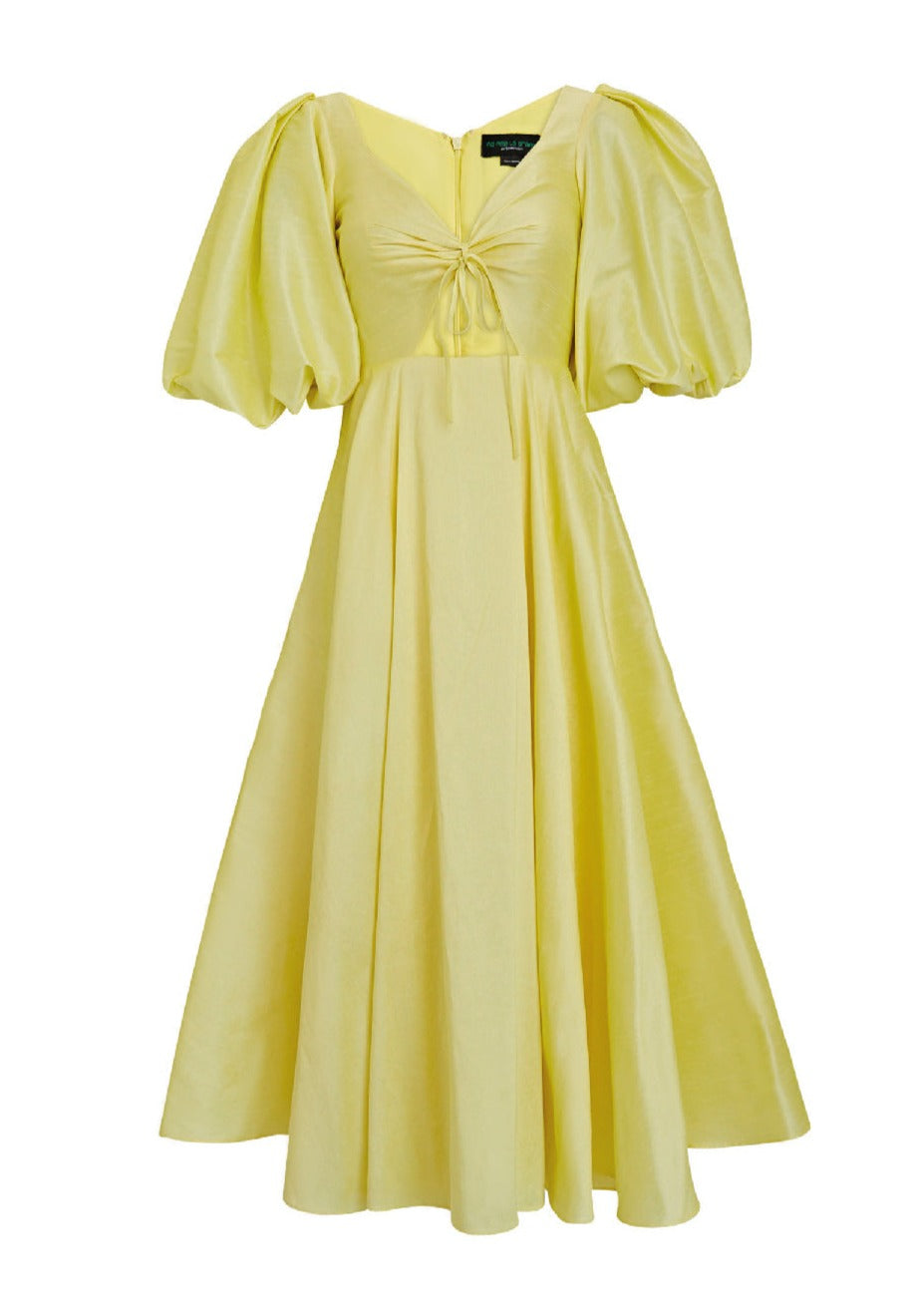 LA VILLA DRESS IN SOFT YELLOW - No Pise La Grama Web