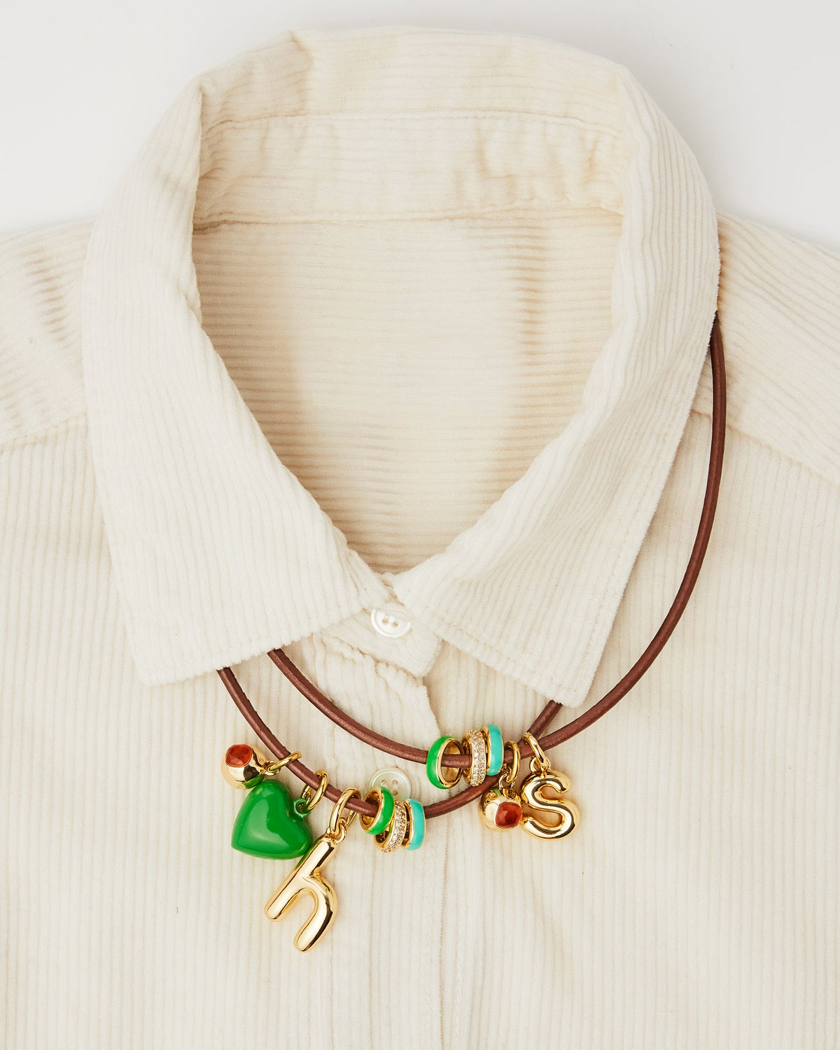 The Leather Charm Necklace