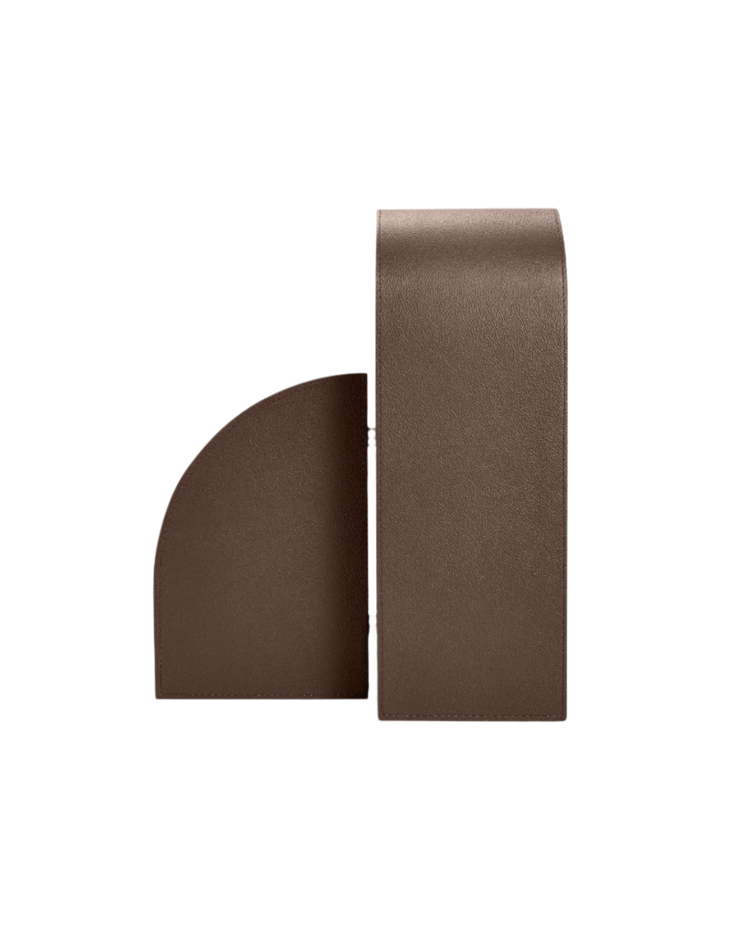 Left Cubist Bookend in Brown