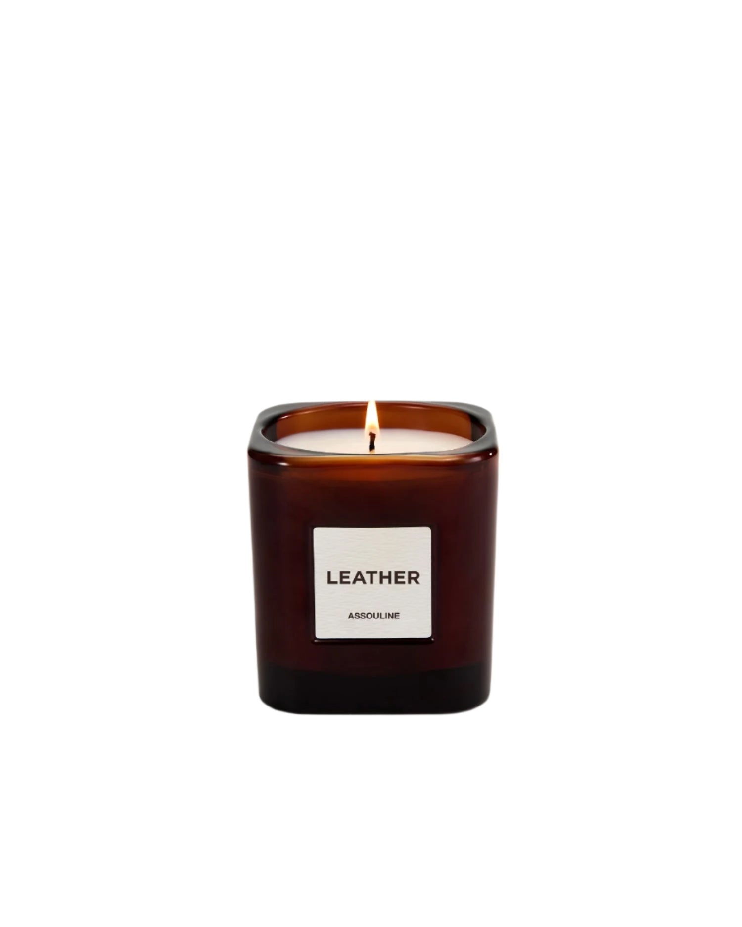 Library Candle in Leather