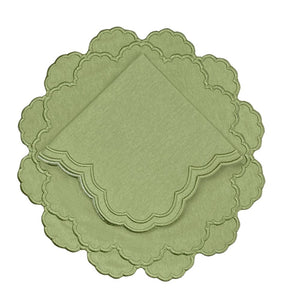 Lillian Napkin in Sage, Set of 4