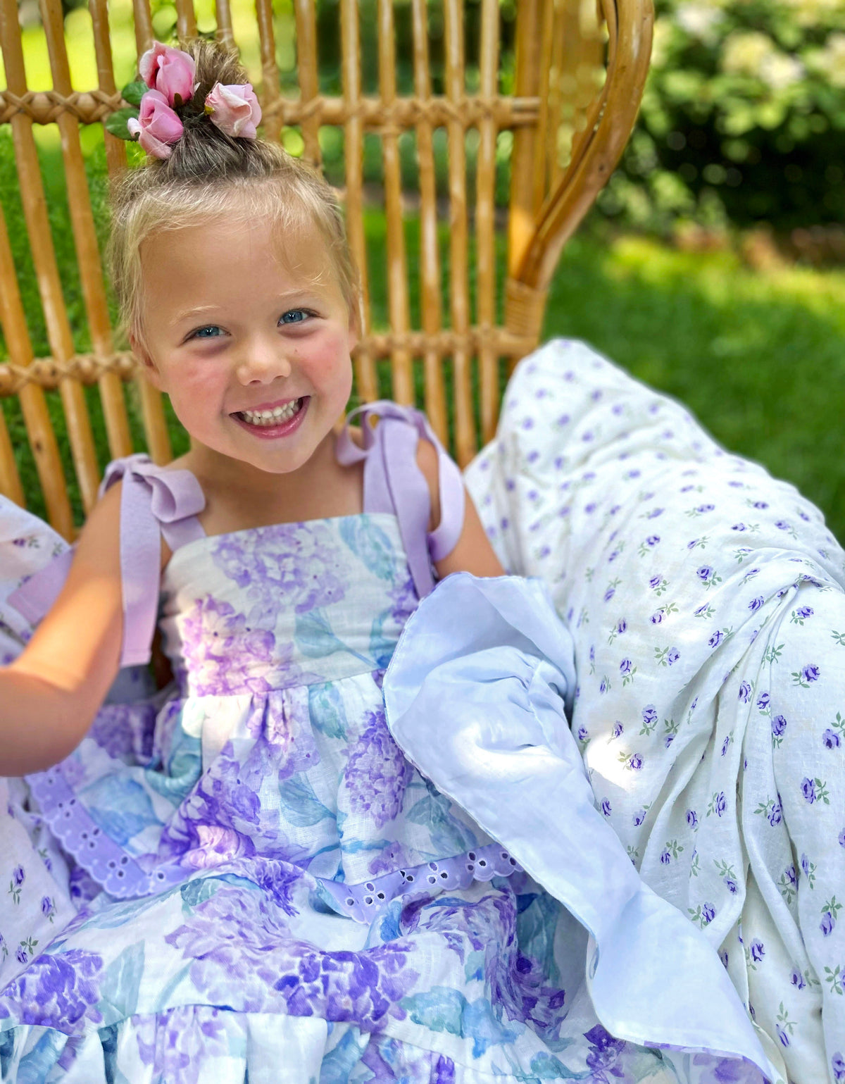 Blooming Lavender Hydrangea Dress