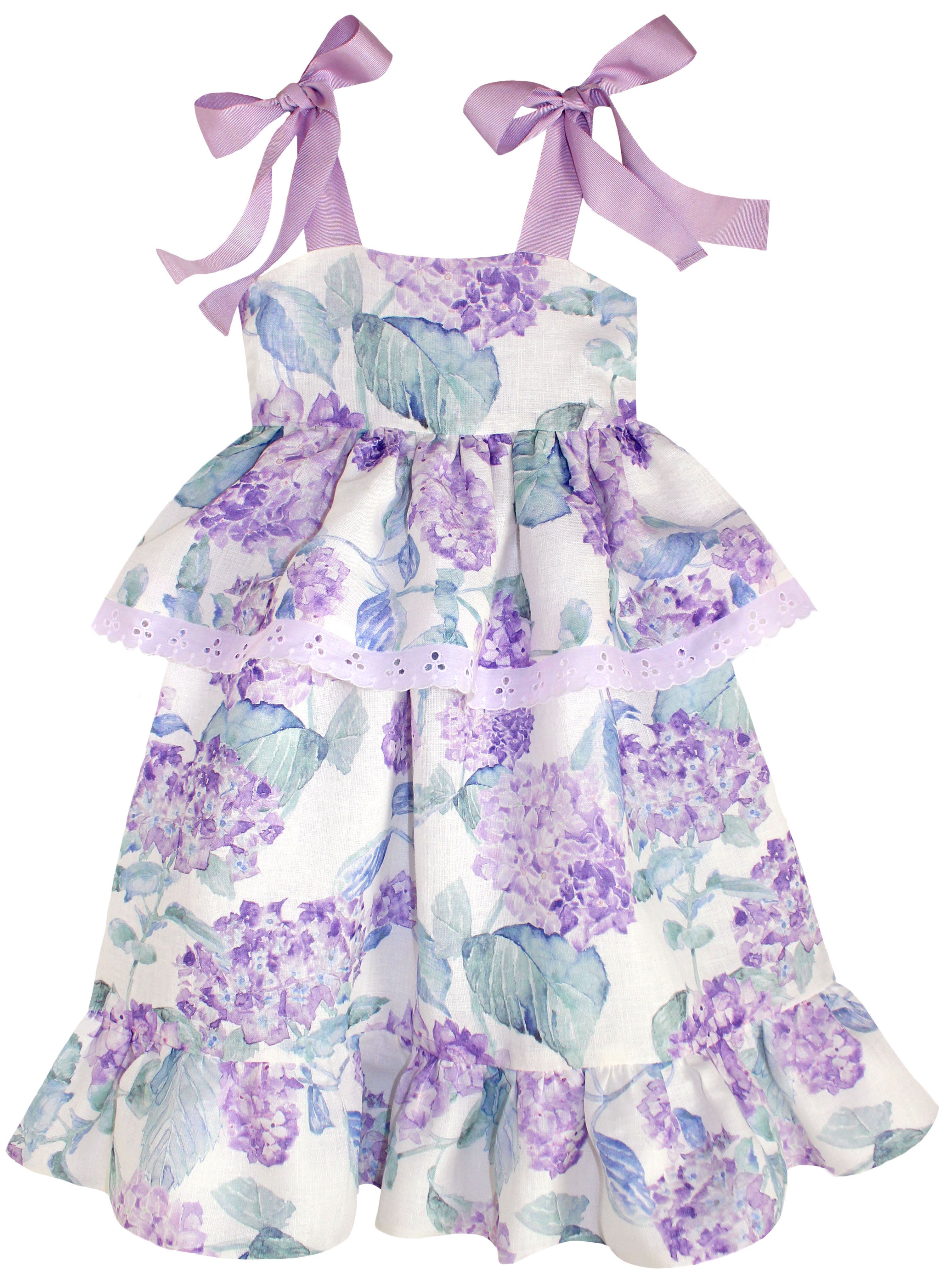 Blooming Lavender Hydrangea Dress