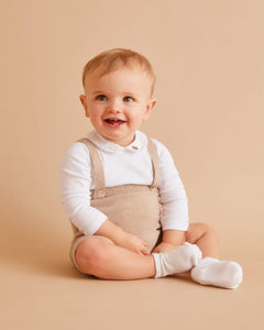 Little Bear Embroidered Collar Onesie