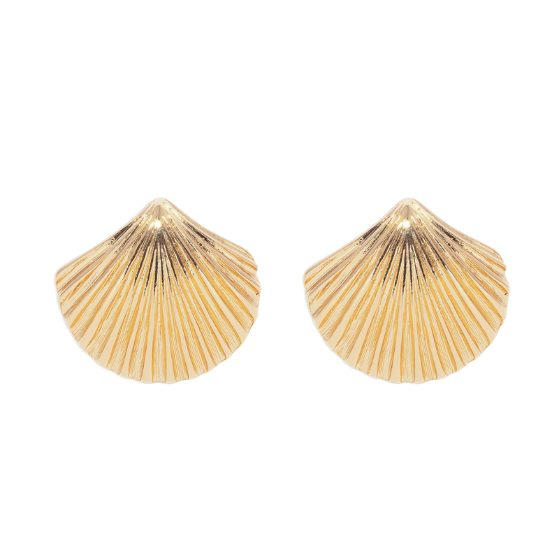 De la Mer Shell Stud Earrings
