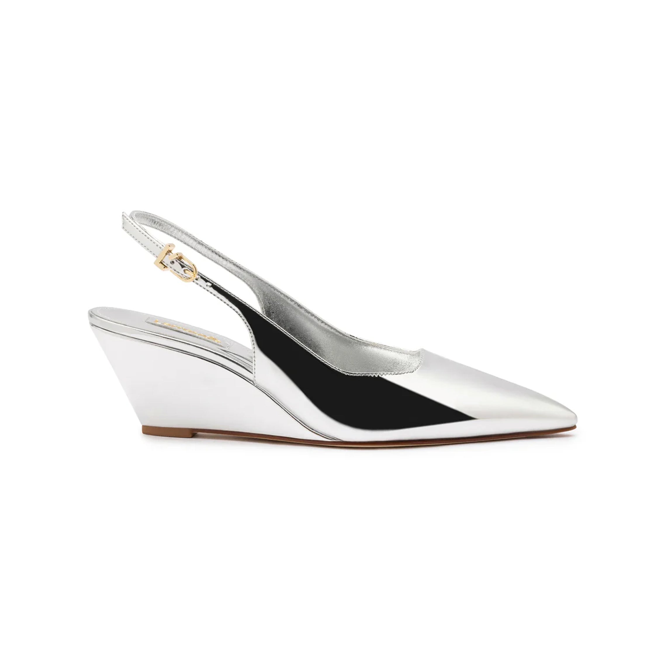 Loulou Pump in Silver Specchio