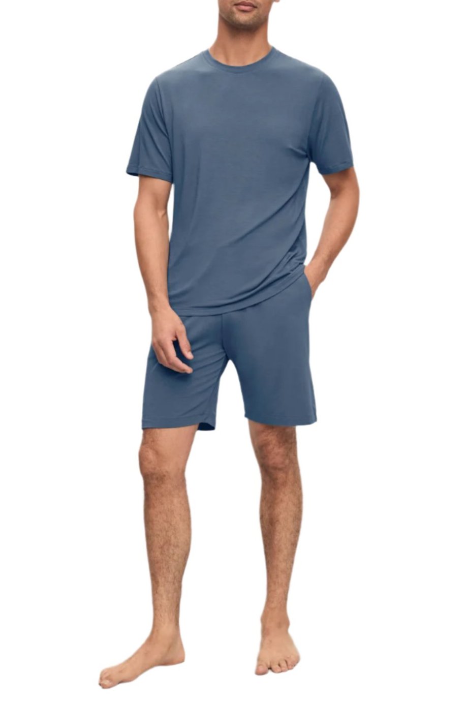 Henry The Tencel Modal Short Pj Set In Coastal Blue