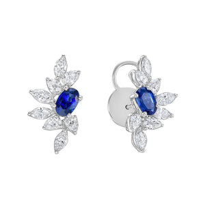 Lucretia Earrings in Blue Sapphire