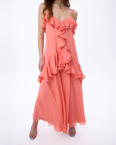 Lucy Dress in Guava