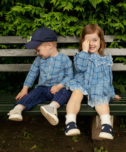 Lupo Baby Shirt in Autumn Plaid