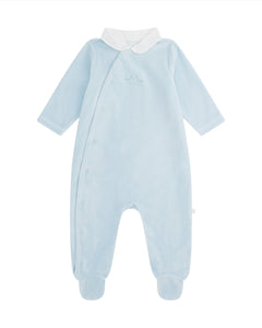 Tino Crown Peter Pan Velour Sleepsuit