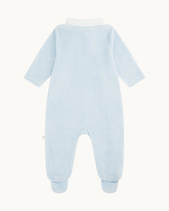 Tino Crown Peter Pan Velour Sleepsuit