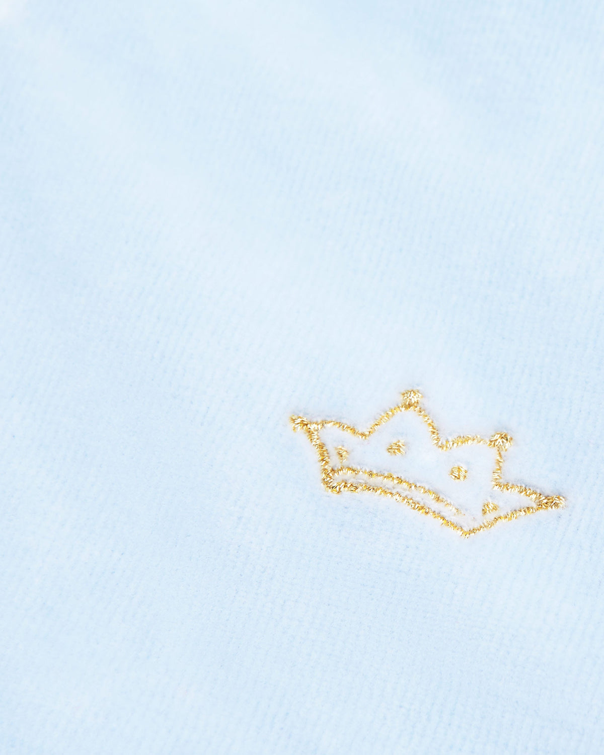 Tino Crown Velour Loungewear Set in Child Dusty Blue