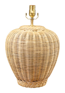 Wicker Jar Lamp Base