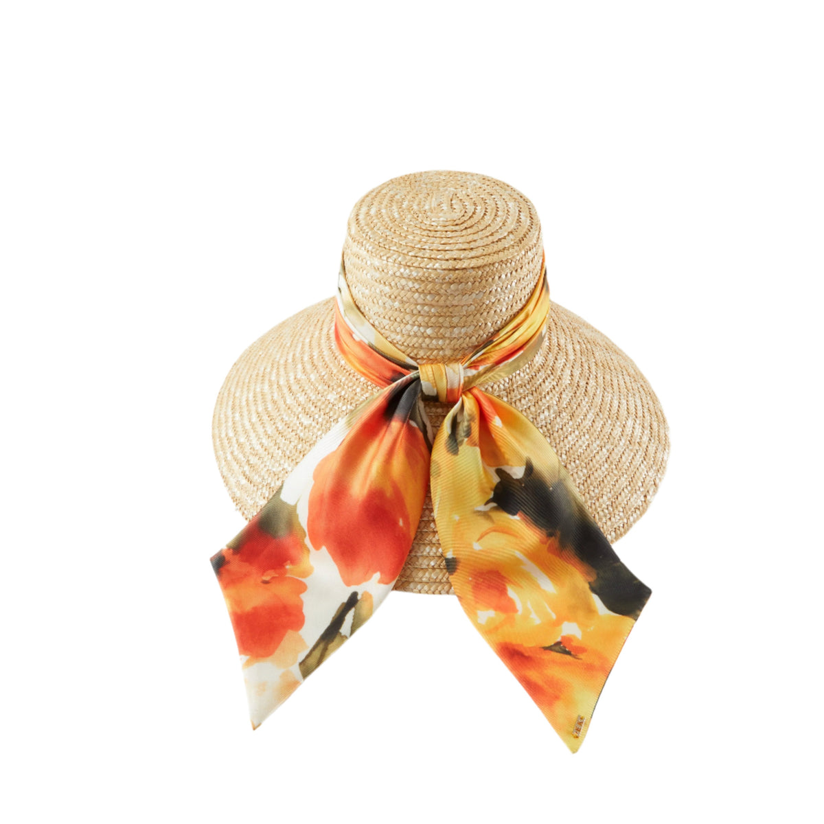 Mirabel Wide-Brim Sunhat in Orange