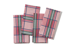 Blush Provence Plaid Napkins in Pink, Set of 4