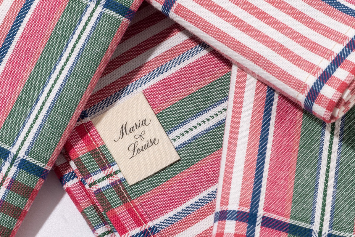 Blush Provence Plaid Napkins in Pink, Set of 4