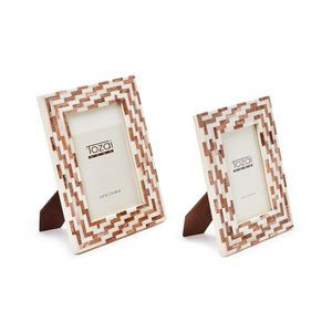 Brick Mosaic Photo Frame, Set of 2