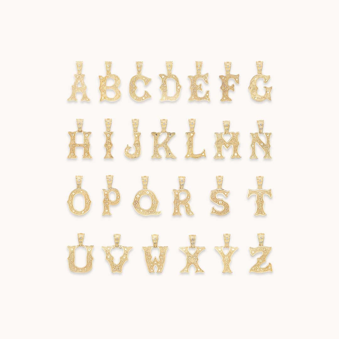 Mini Southwestern Initial Charm