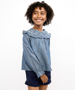 Maggie Blouse in Denim