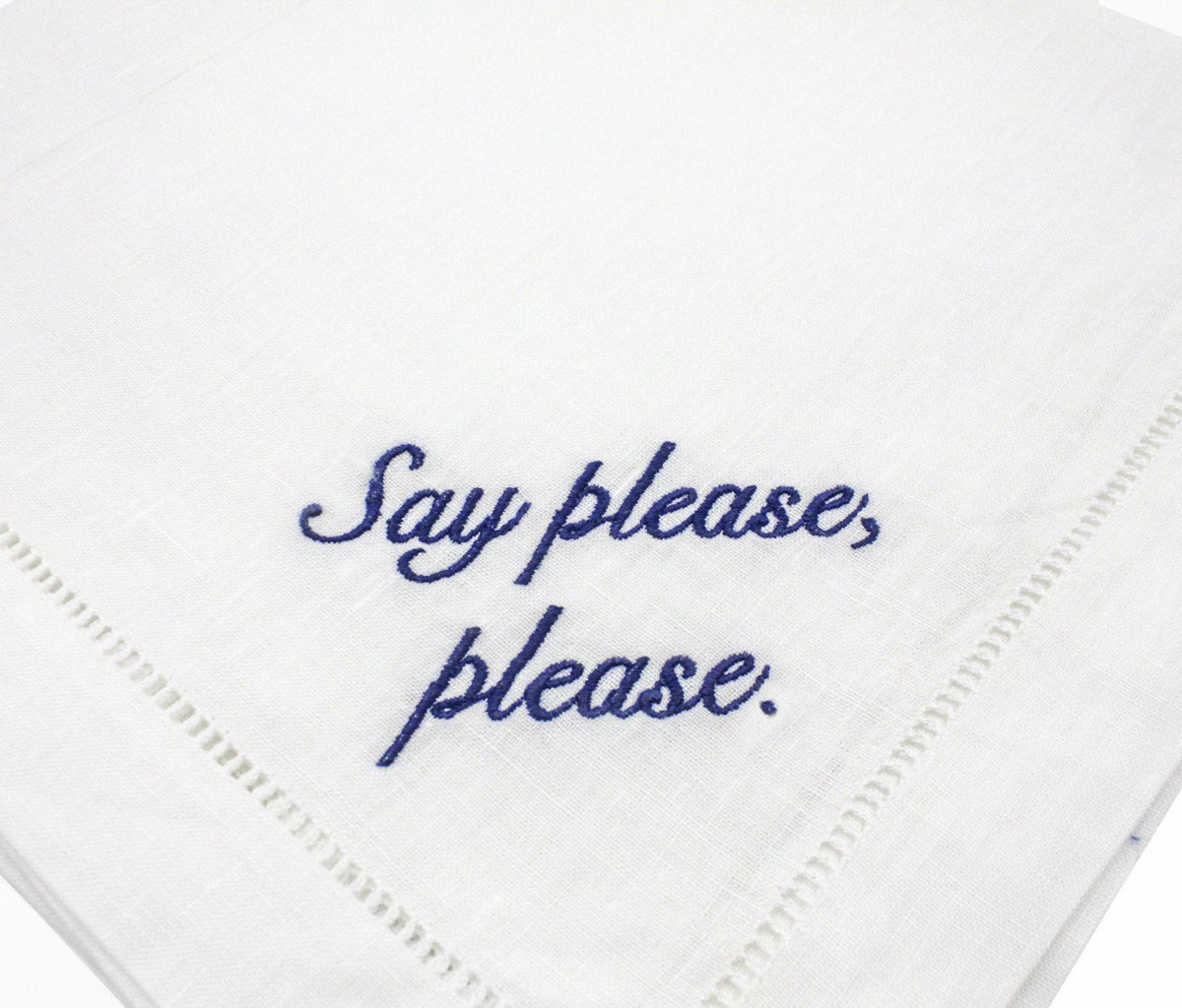 Miss Manners Dinner Napkins, Set of 4 Chefanie 