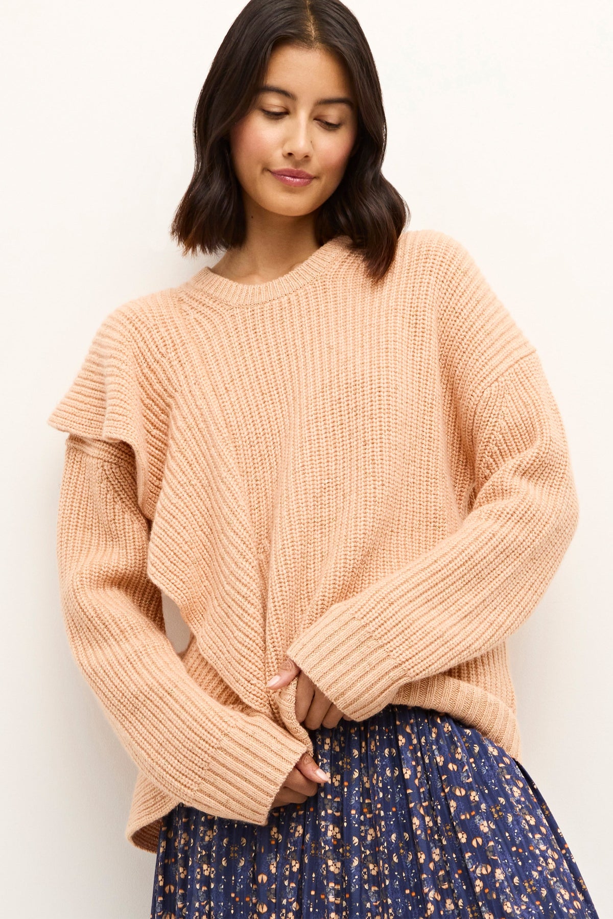 Andrea Sweater in Creamsicle