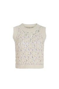Thea Shell Top in Ecru