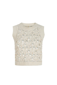 Thea Shell Top in Ecru