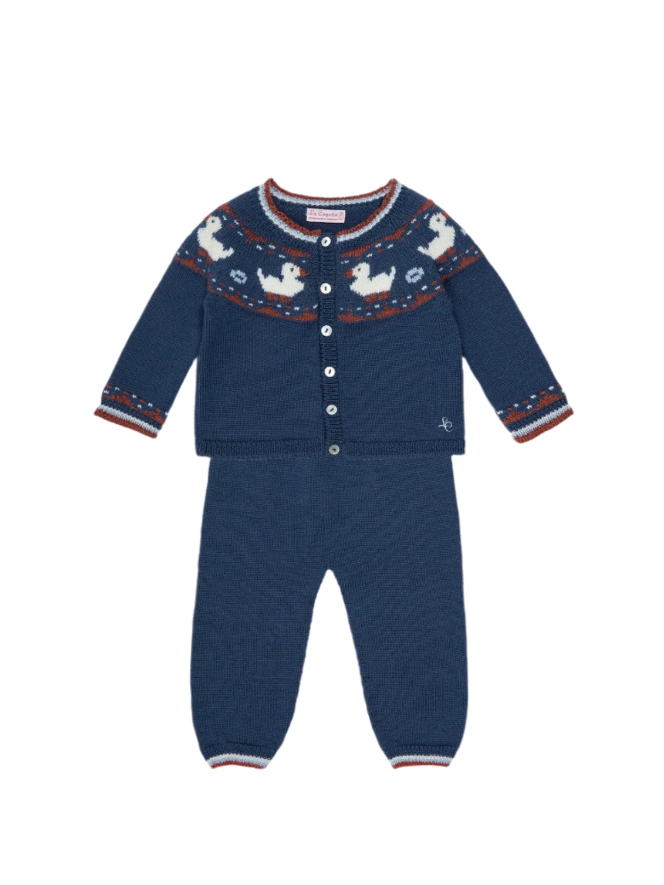 Mavi Merino Duck Baby Knitted Set