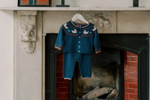 Mavi Merino Duck Baby Knitted Set