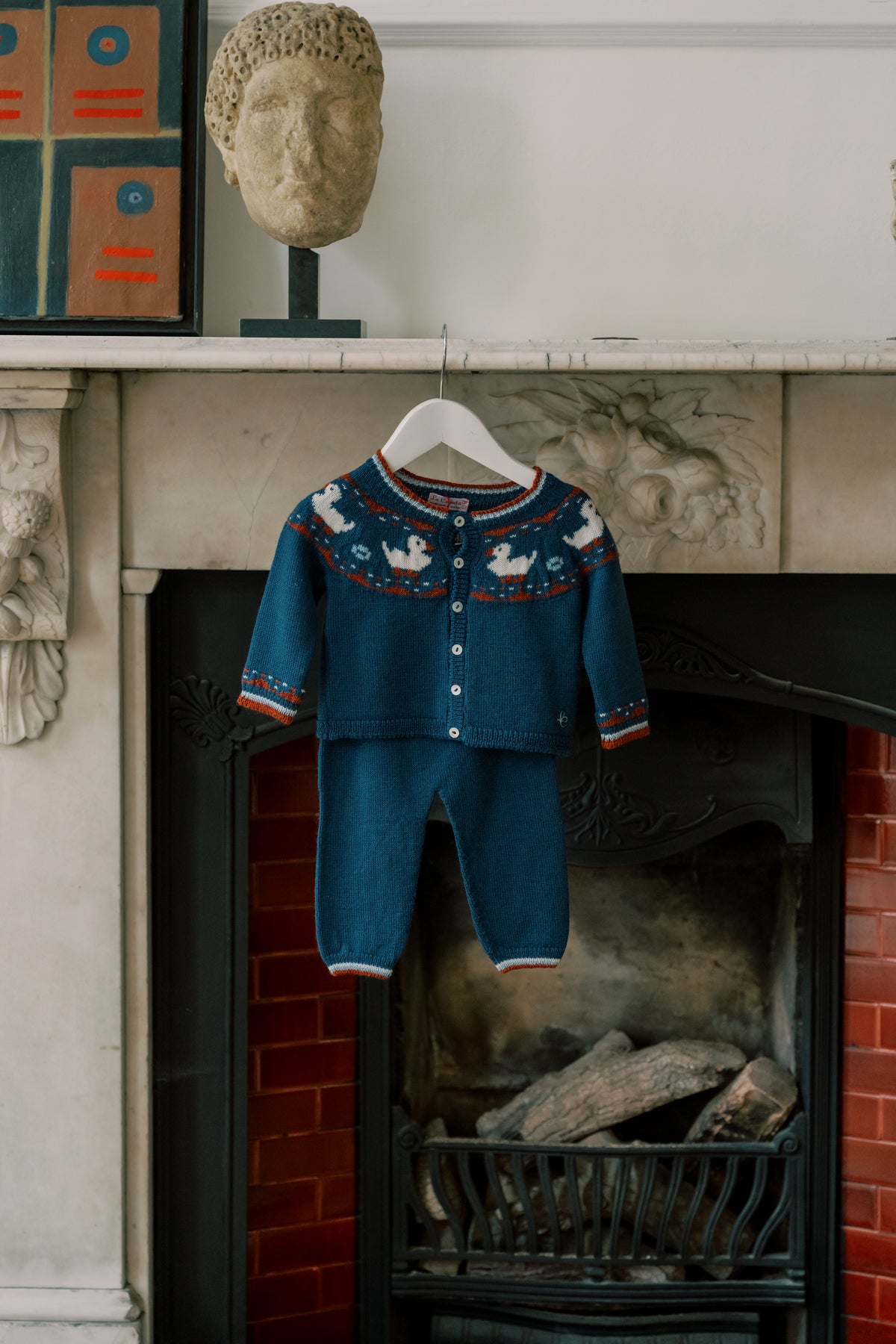 Mavi Merino Duck Baby Knitted Set