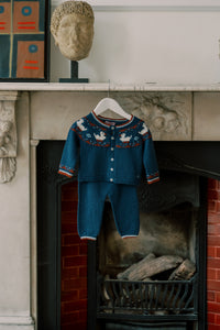 Mavi Merino Duck Baby Knitted Set