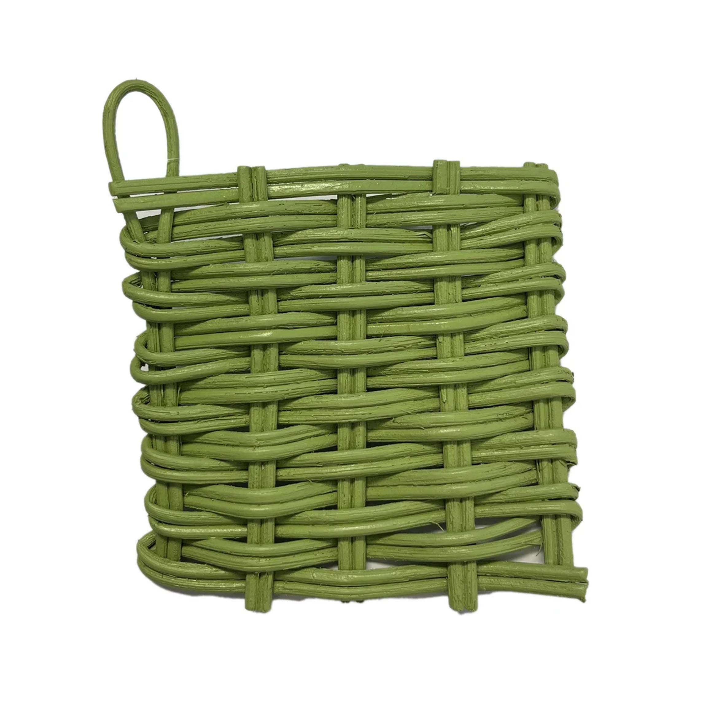 Meadow Green Wicker Sample in Meadow Green