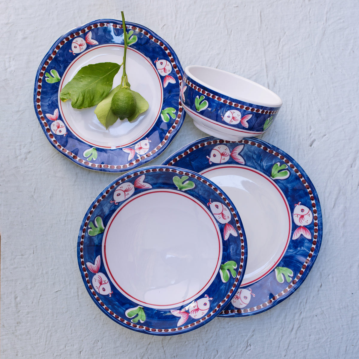 Melamine Campagna Four-Piece Place Setting