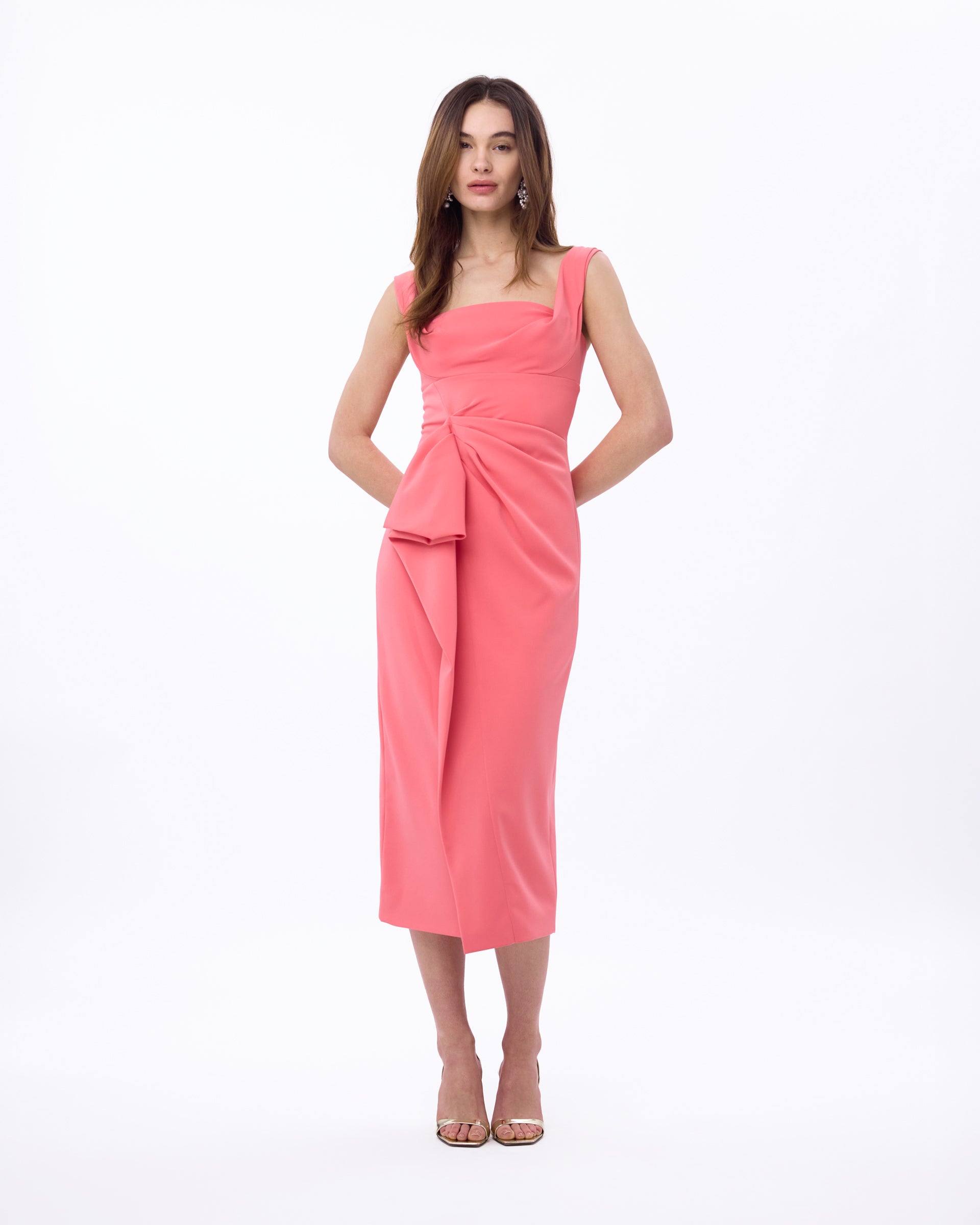 Mia Dress in Guava