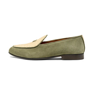 Men's Olive Raffia Milano Loafer