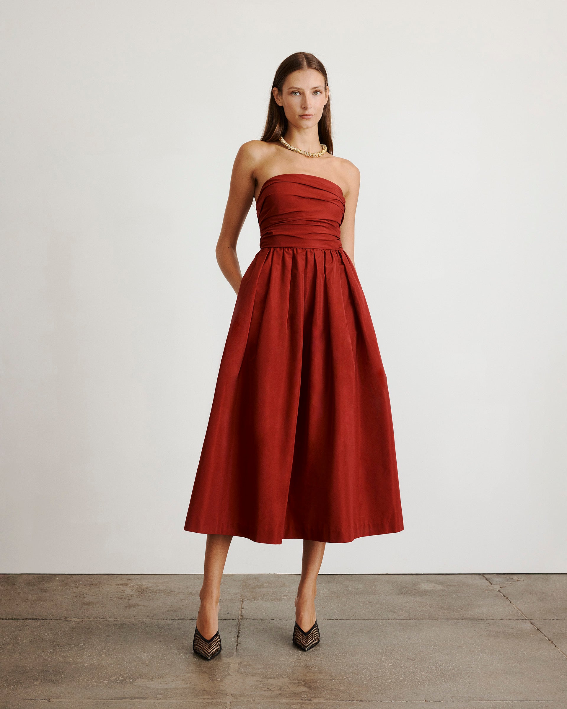 Mina Dress in Smoked Paprika