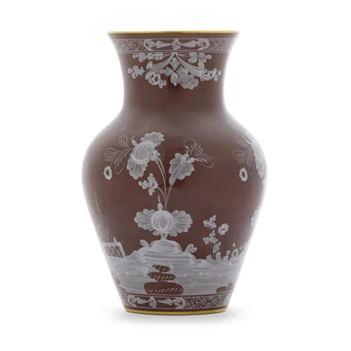 Oriente Italiano Ming Vase in Castagna