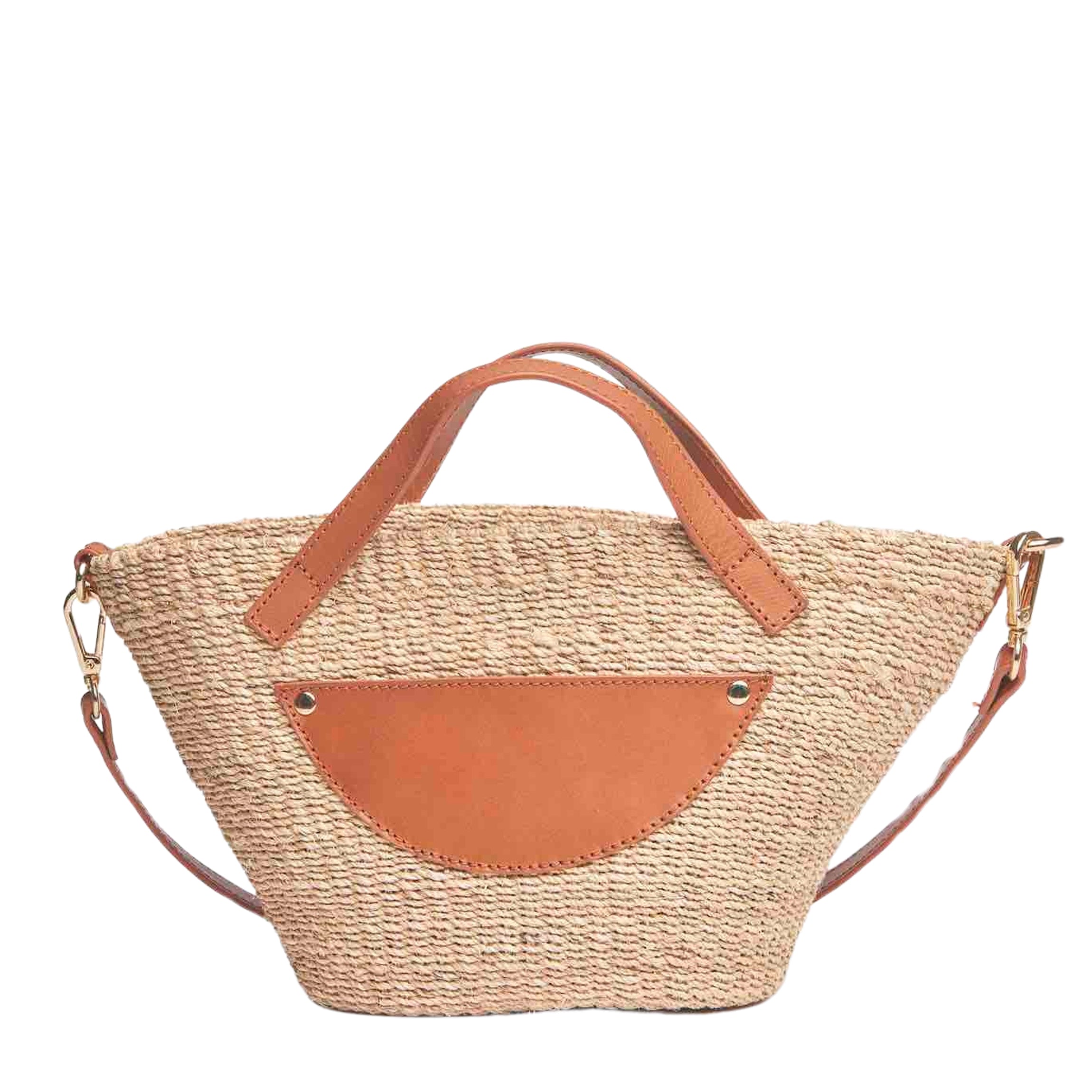 Mini Maya Straw Tote Bag