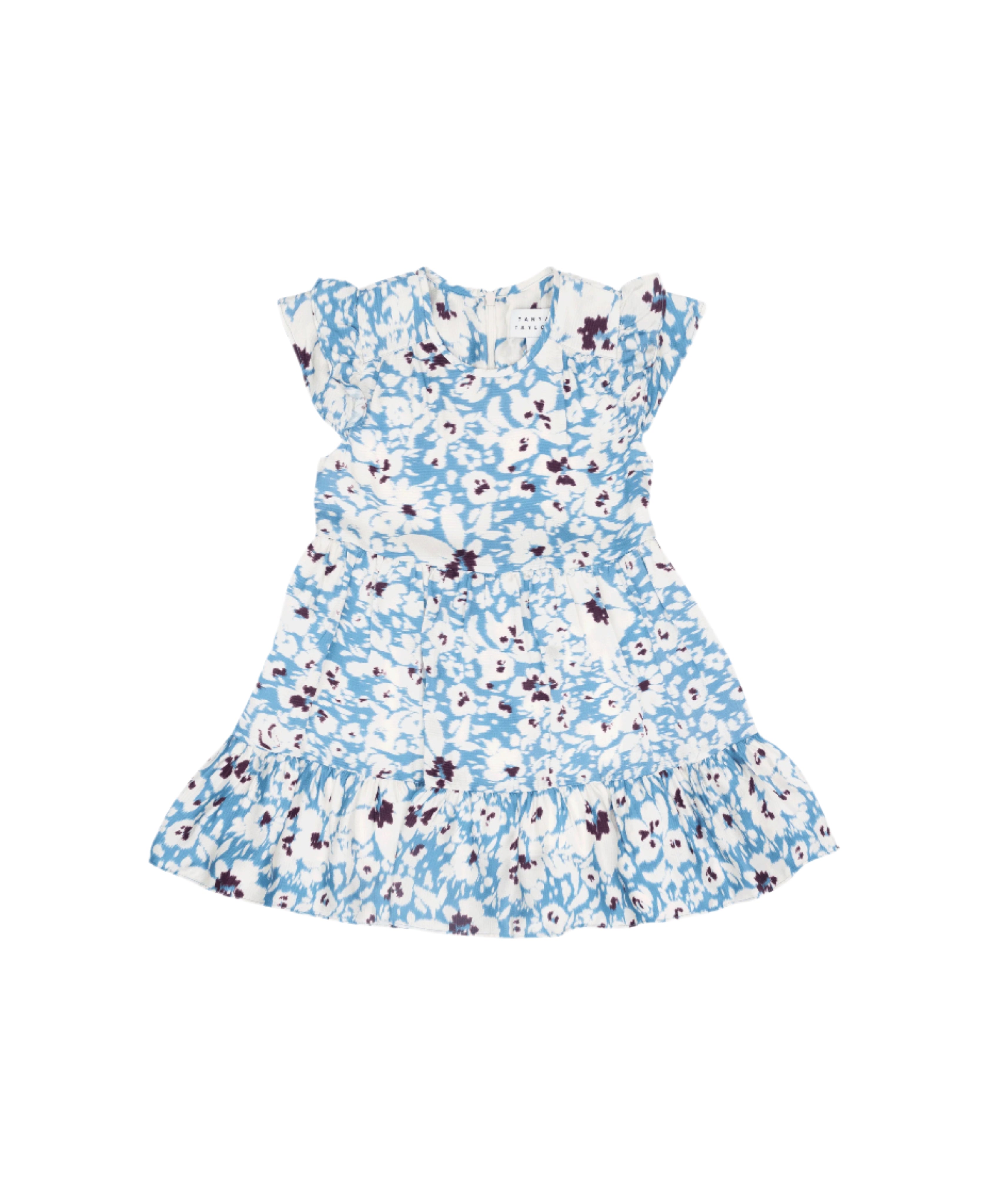 Mini Maribel Dress in Cream & Blue Bird Multi