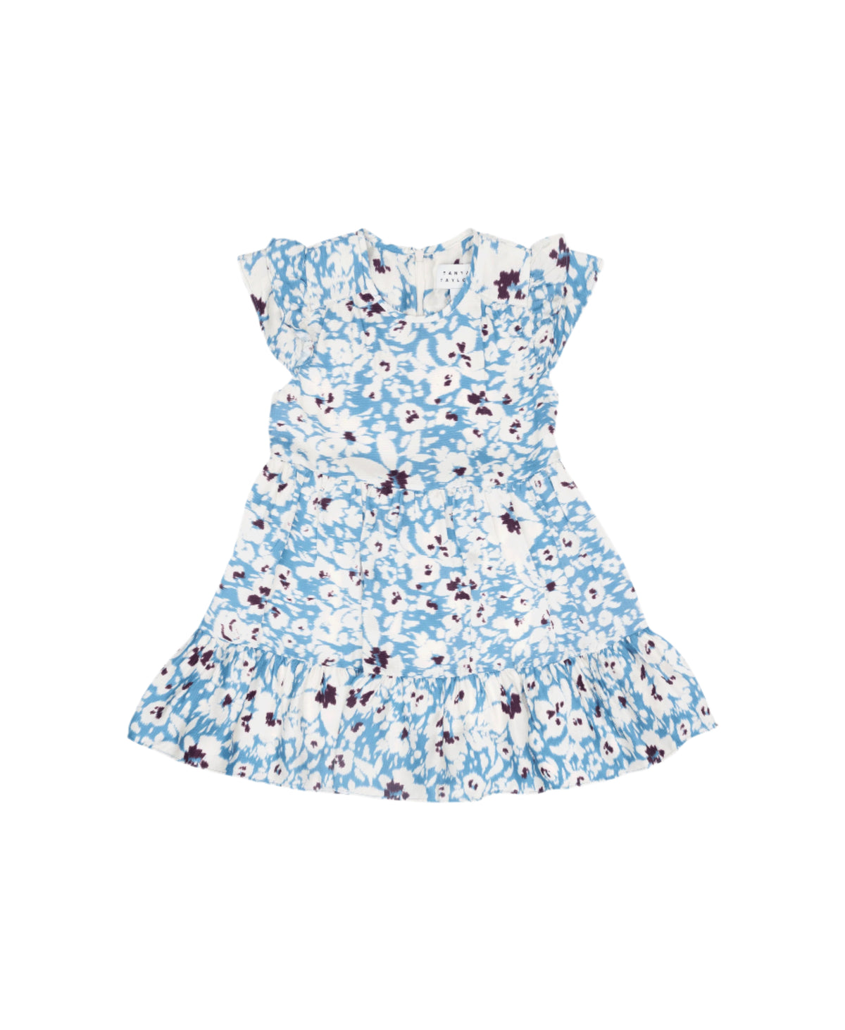 Mini Maribel Dress in Cream & Blue Bird Multi