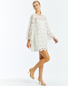 Mira Mini Dress in Ivory