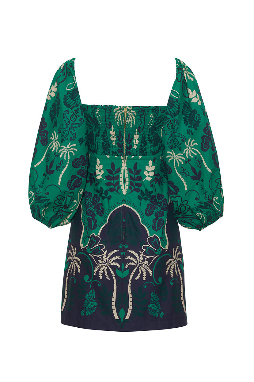 Montauk Dress in Sanibel Island Green